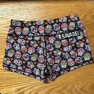 Savage Barbell booty shorts